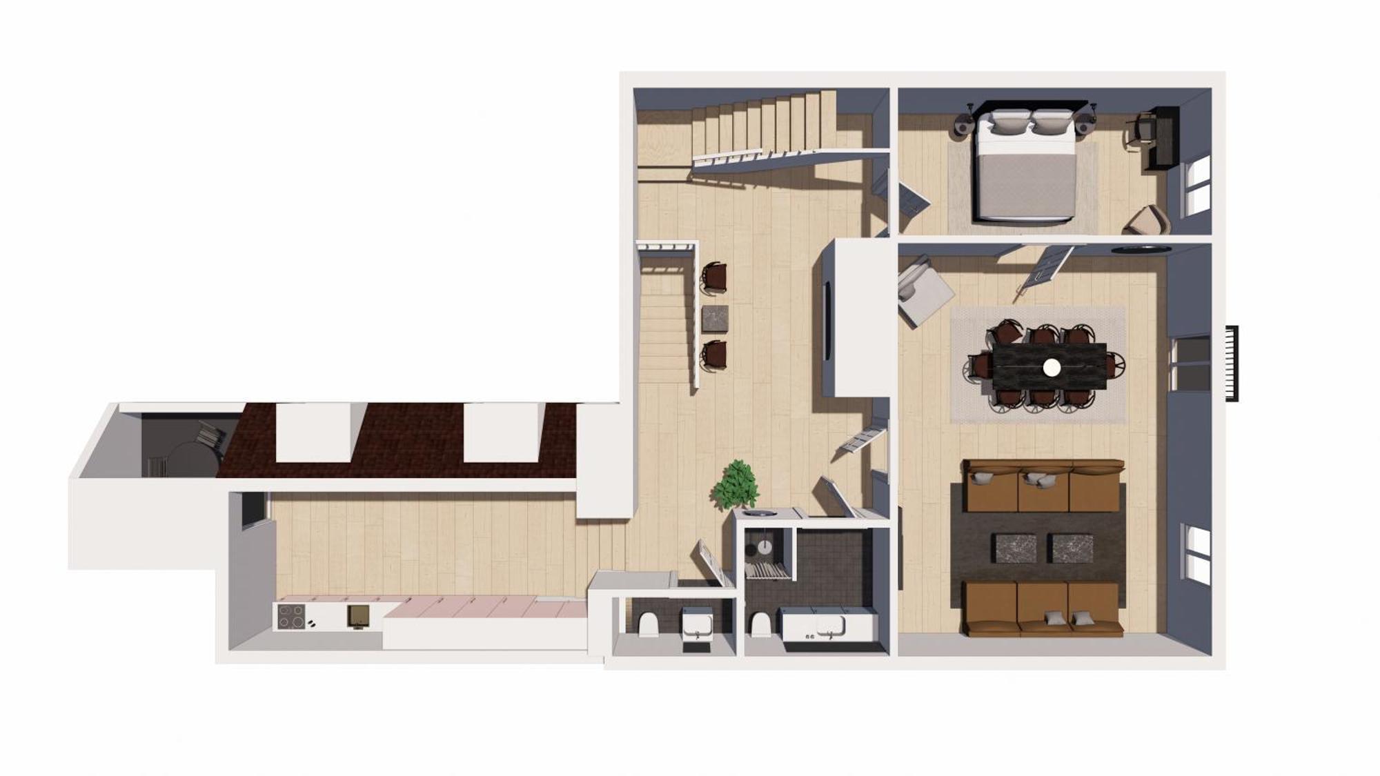 Modern 3br Duplex In Nyhavn W Private Balcony Lejlighed